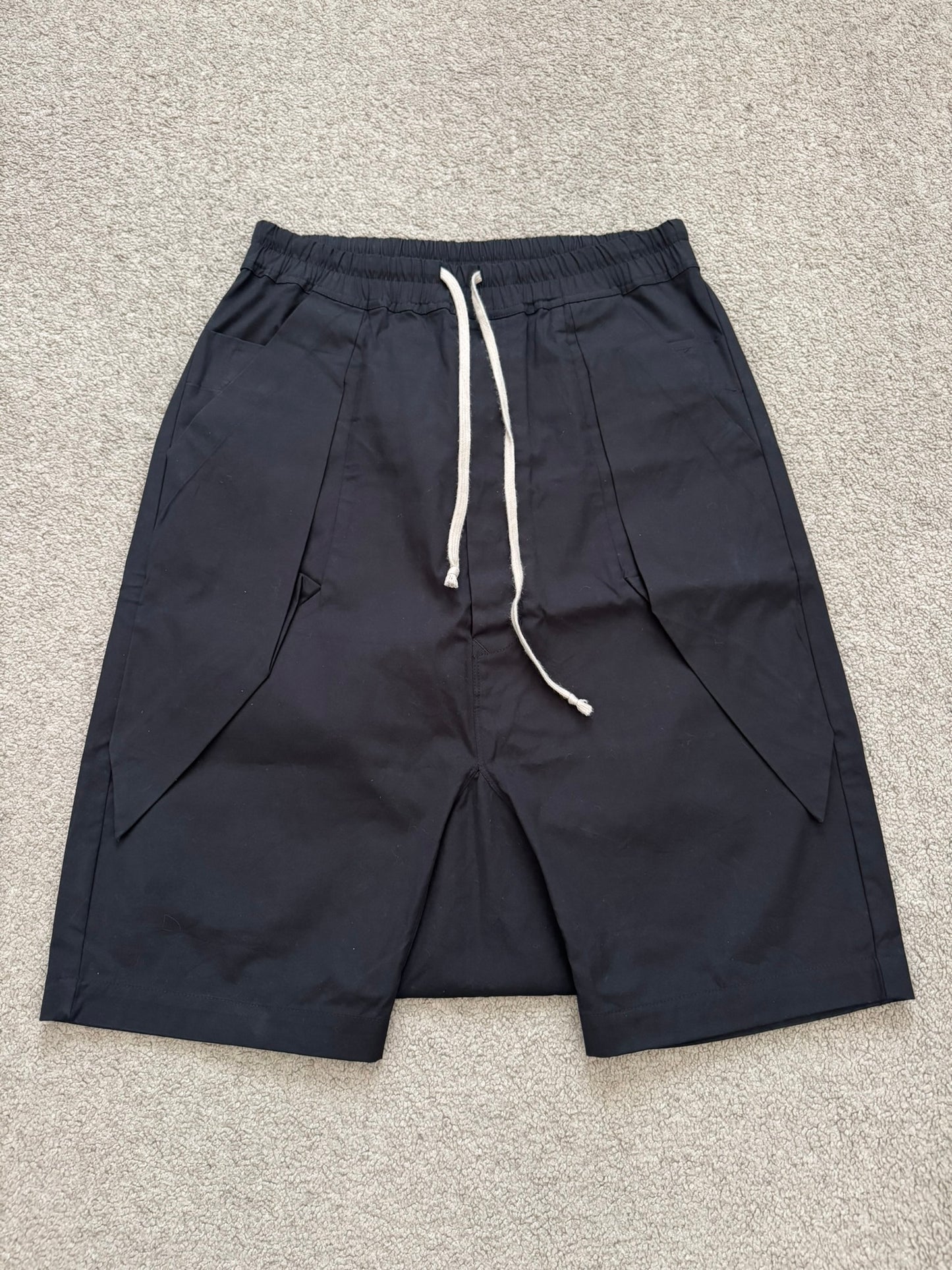 SS16 Rick Owens Mainline Black Angel/Lung Pods Shorts