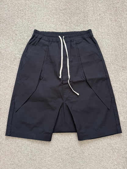 SS16 Rick Owens Mainline Black Angel/Lung Pods Shorts
