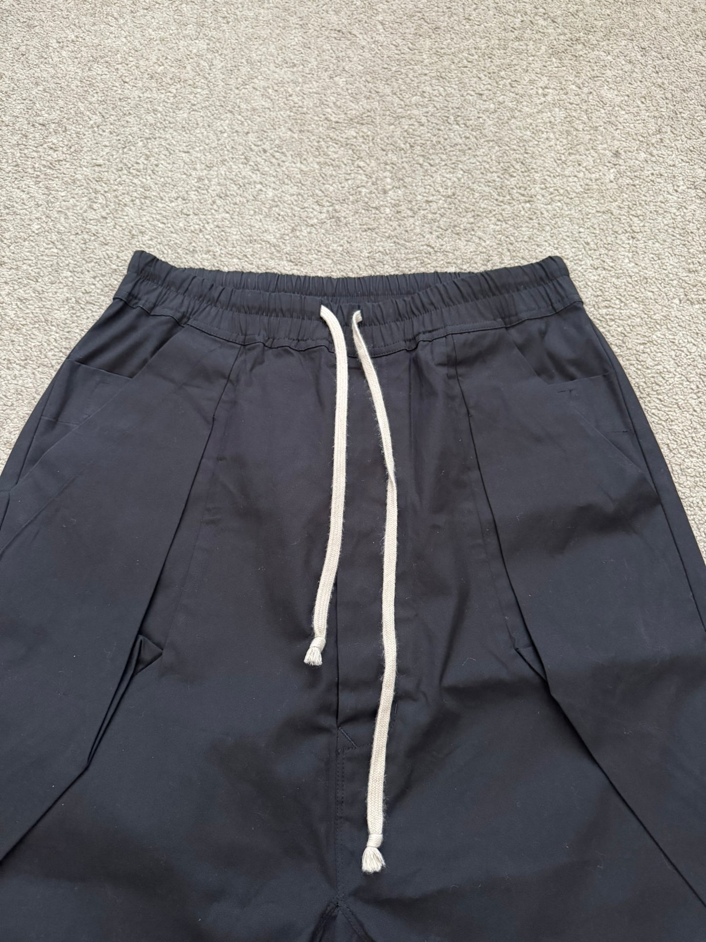 SS16 Rick Owens Mainline Black Angel/Lung Pods Shorts