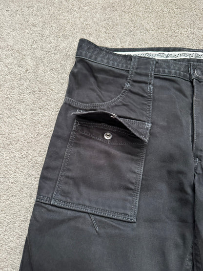 SS09 Number (N)ine Black Cargo Bush Crying Heart Denim Jeans