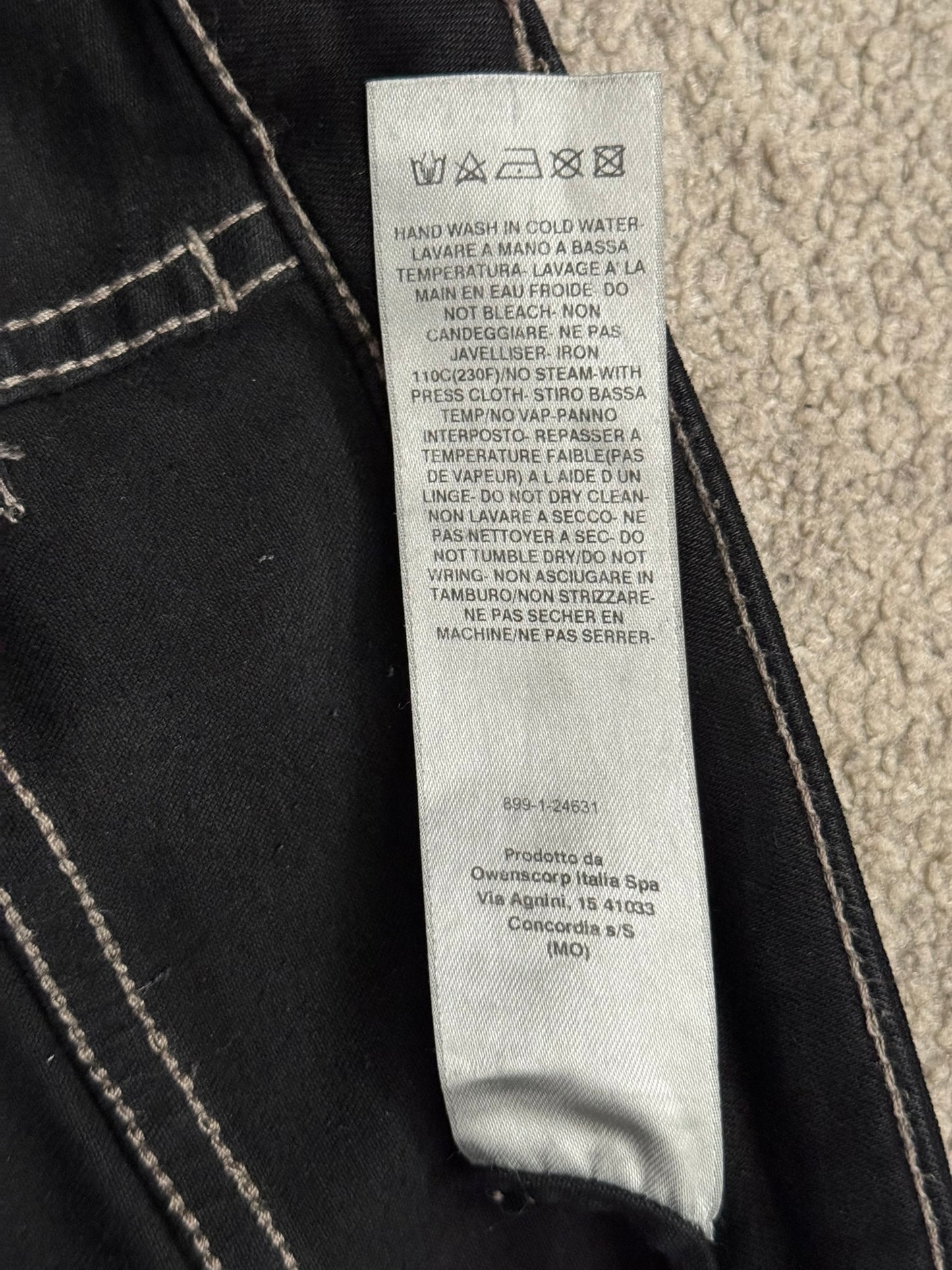 SS24 Rick Owens DRKSHDW Black Waxed Detroit Cut Denim Jeans