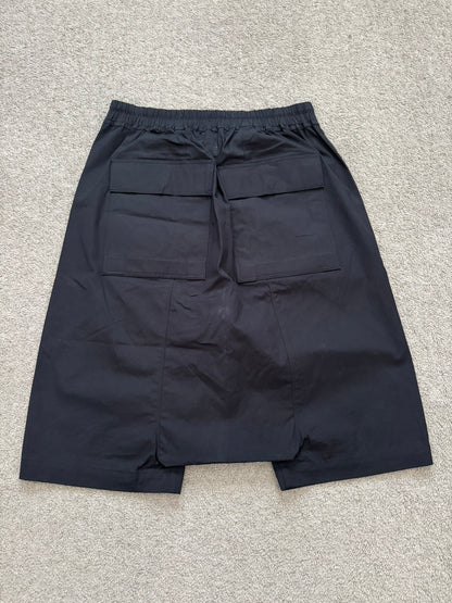 SS16 Rick Owens Mainline Black Angel/Lung Pods Shorts
