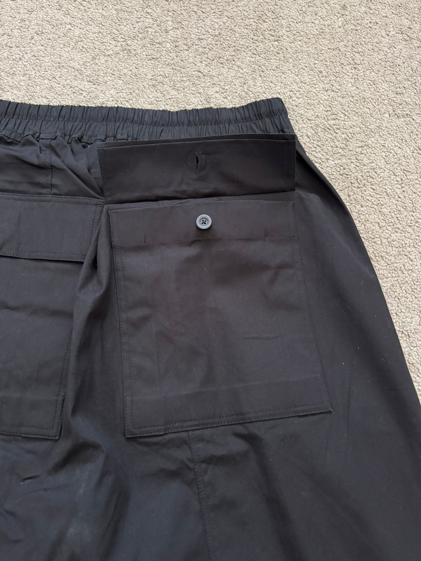 SS16 Rick Owens Mainline Black Angel/Lung Pods Shorts