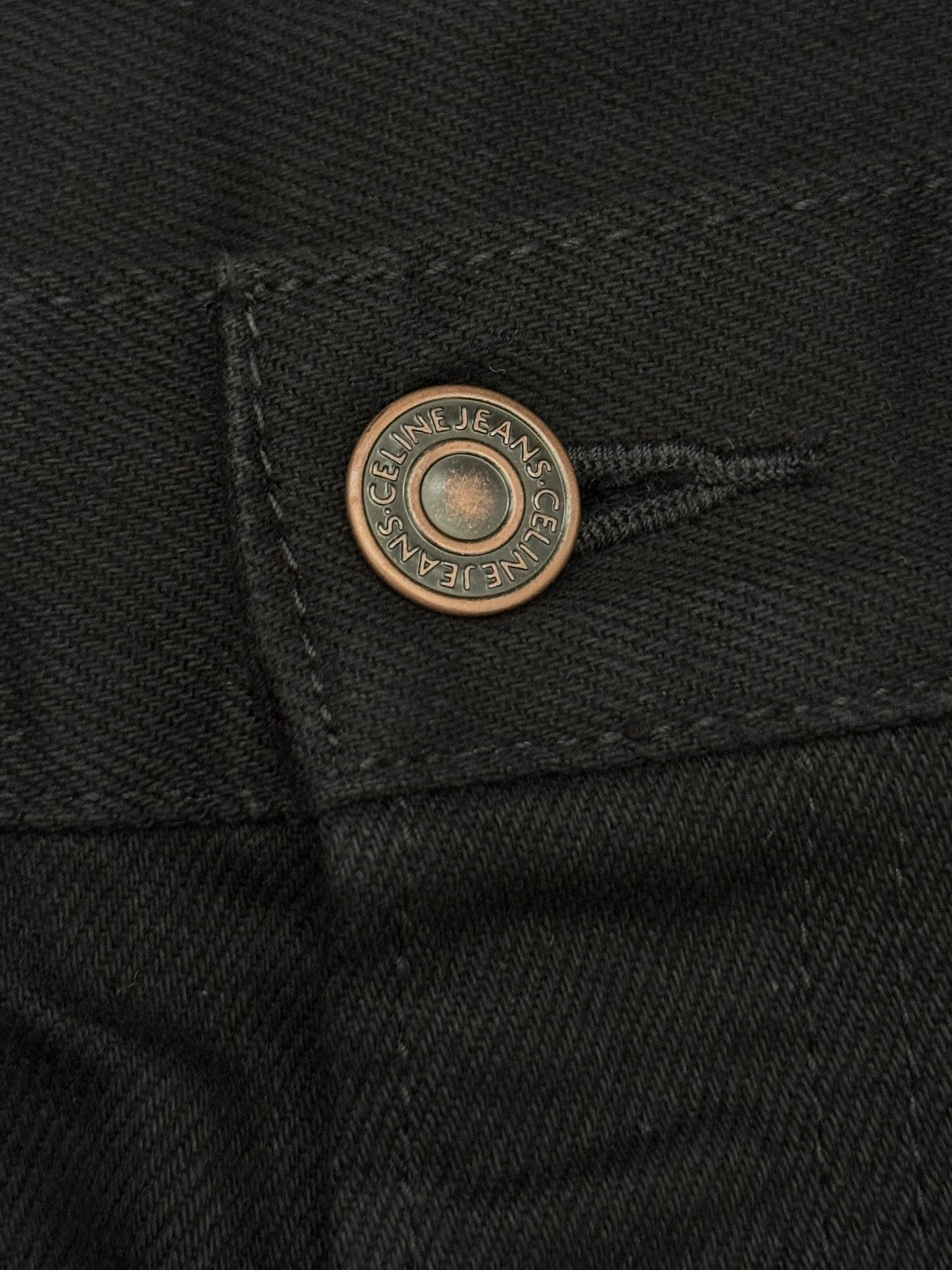 FW23 Celine by Hedi Slimane "Lou" Black Slim Denim Jeans