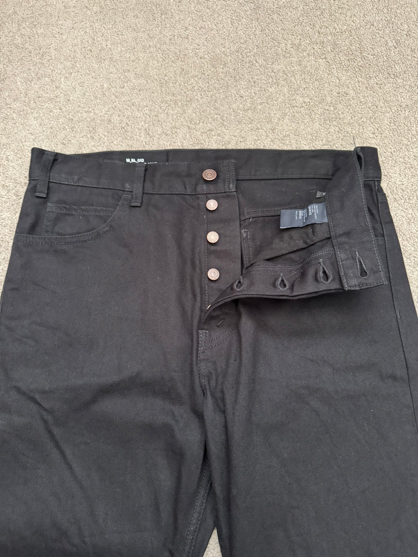 FW23 Celine by Hedi Slimane "Lou" Black Slim Denim Jeans