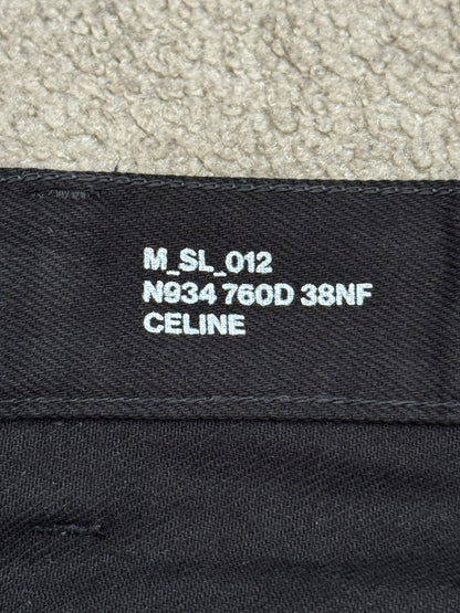 FW23 Celine by Hedi Slimane "Lou" Black Slim Denim Jeans