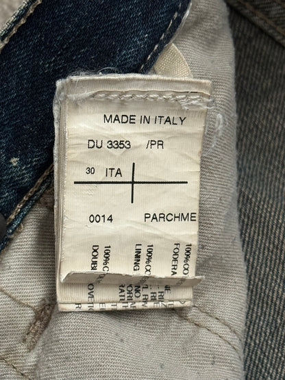 2000s Rick Owens DRKSHDW Mudwash Detroit Cut Denim Jeans