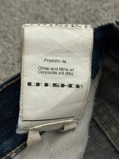2000s Rick Owens DRKSHDW Mudwash Detroit Cut Denim Jeans