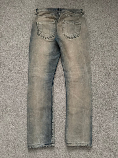 2000s Rick Owens DRKSHDW Mudwash Detroit Cut Denim Jeans