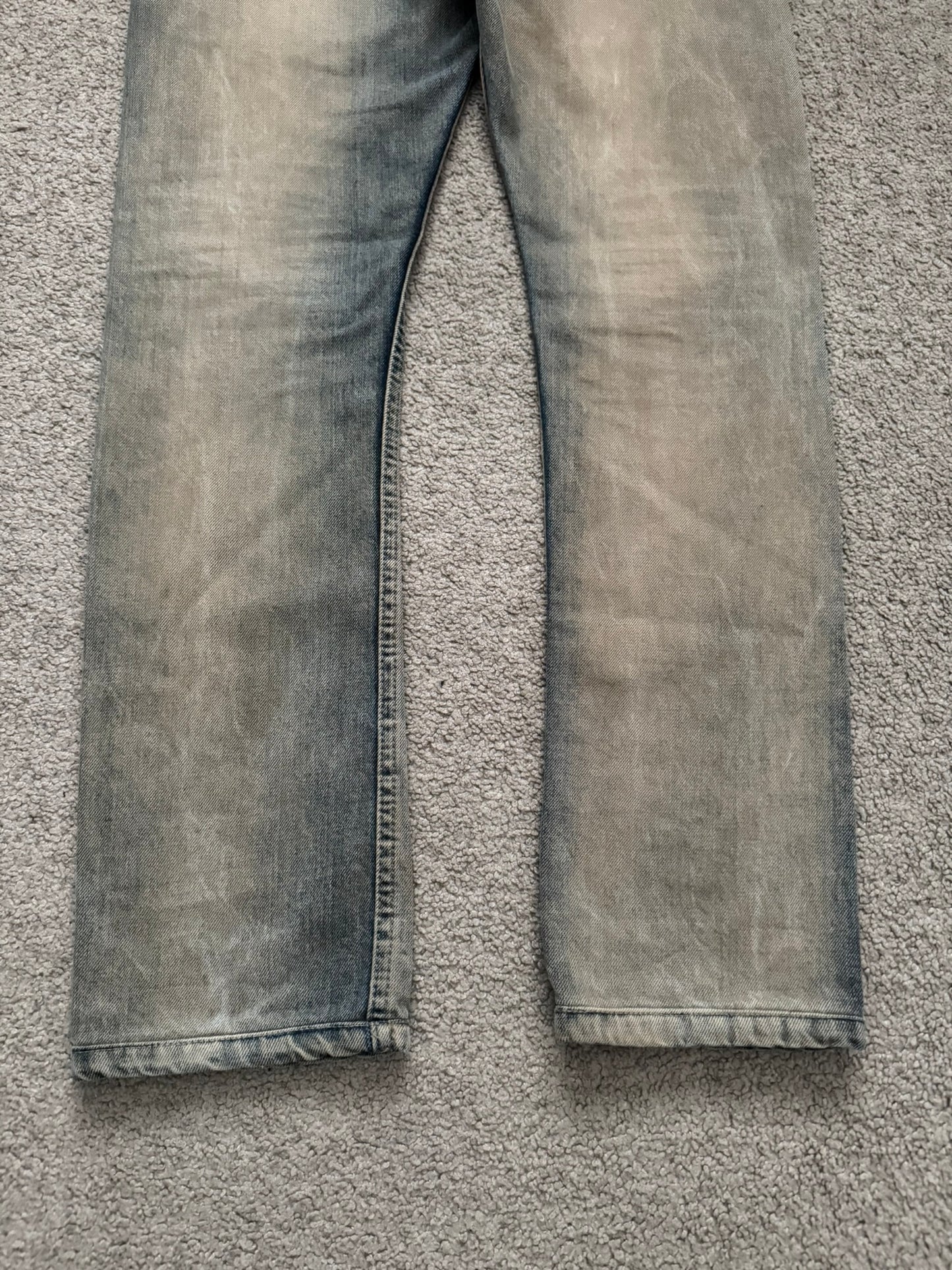 2000s Rick Owens DRKSHDW Mudwash Detroit Cut Denim Jeans