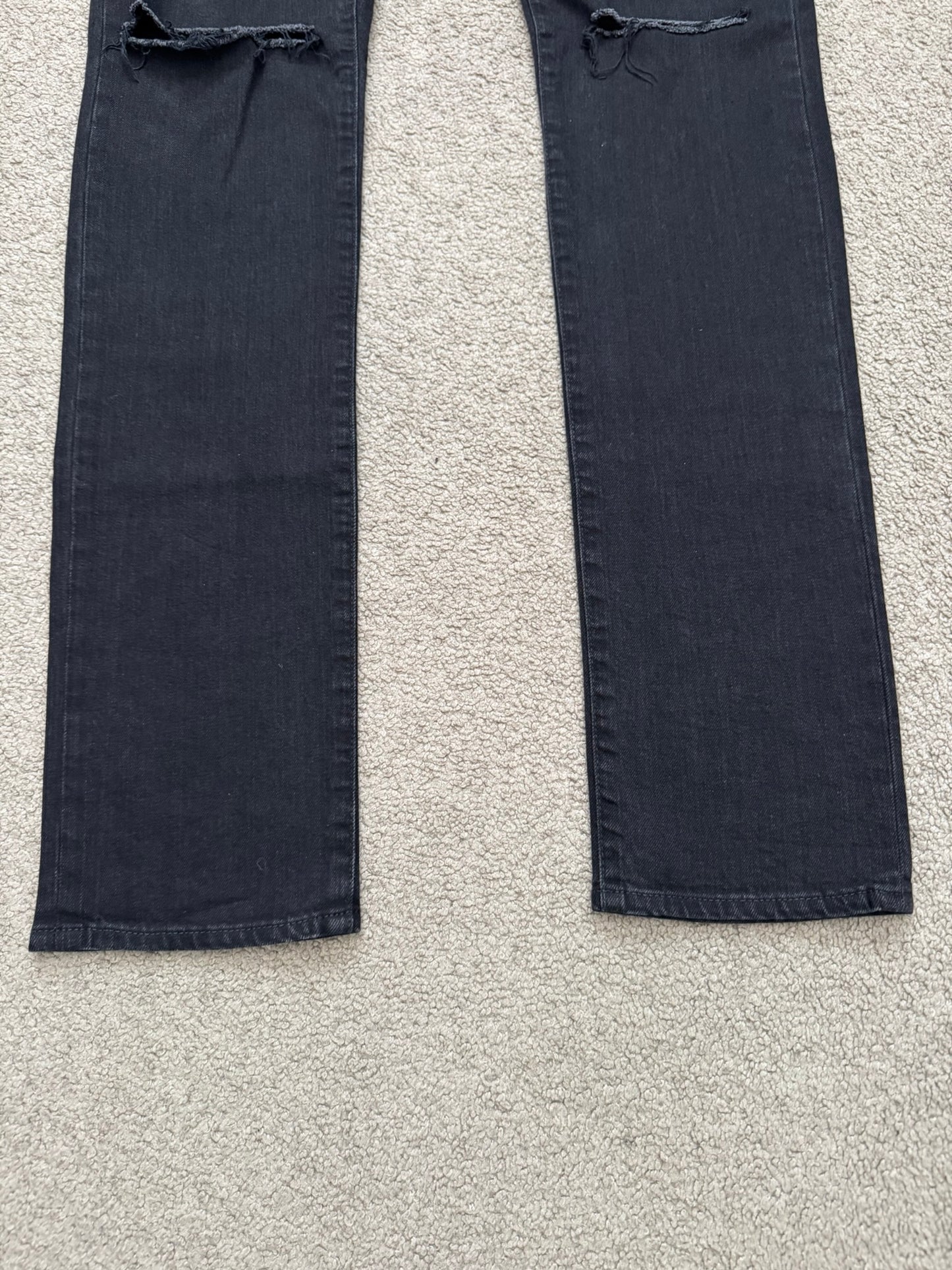 FW14 Saint Laurent by Hedi Slimane Knee Slit D02 Denim Jeans