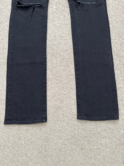 FW14 Saint Laurent by Hedi Slimane Knee Slit D02 Denim Jeans
