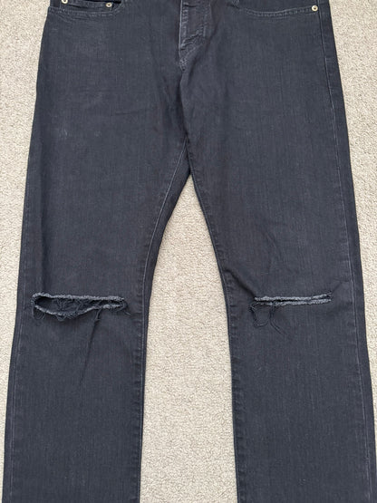 FW14 Saint Laurent by Hedi Slimane Knee Slit D02 Denim Jeans