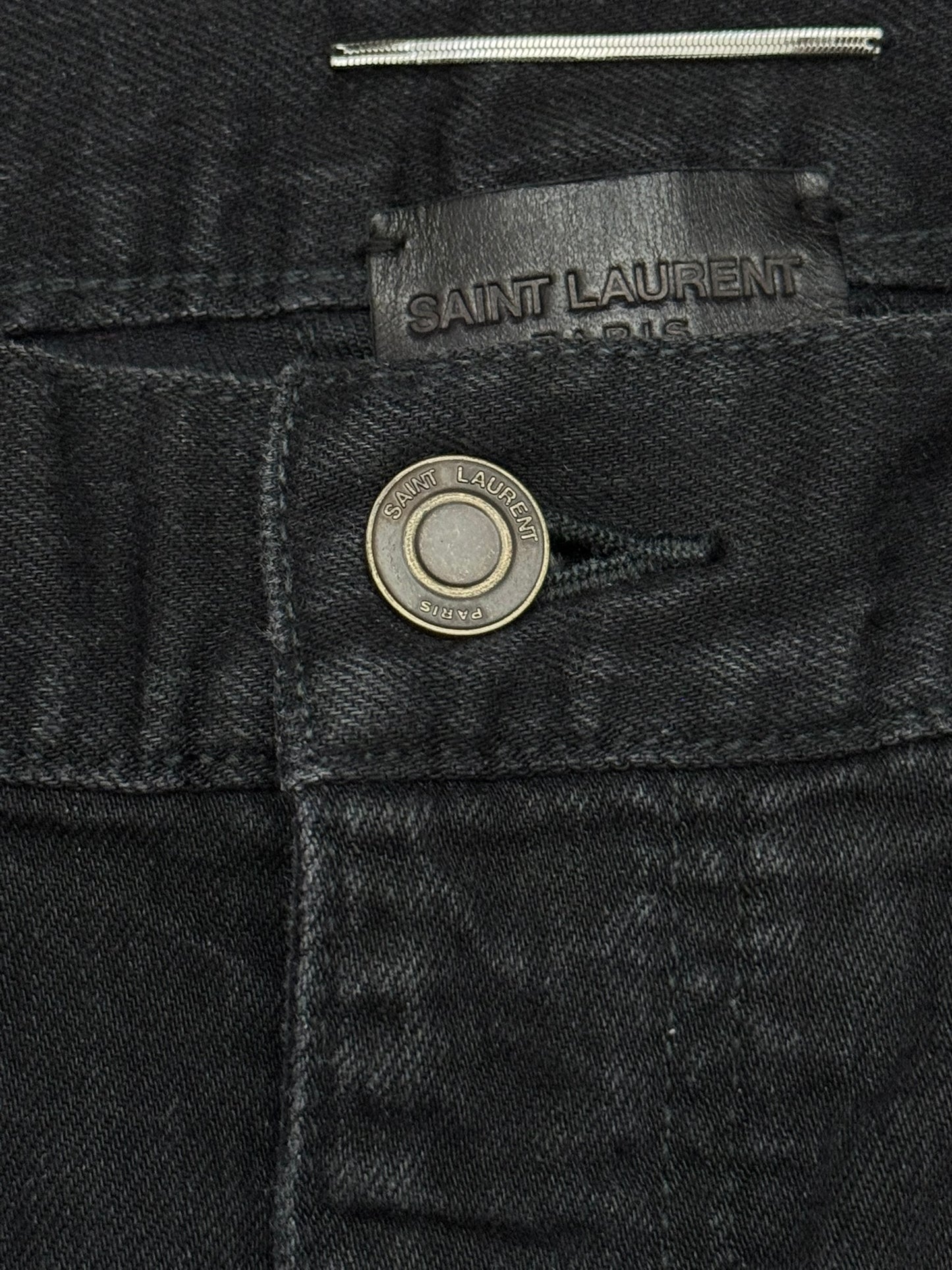 FW14 Saint Laurent by Hedi Slimane Knee Slit D02 Denim Jeans