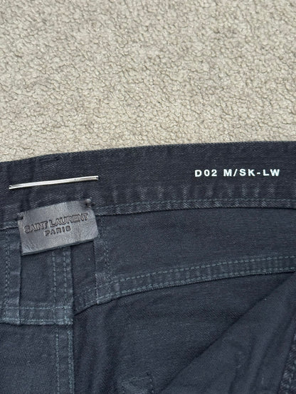 FW14 Saint Laurent by Hedi Slimane Knee Slit D02 Denim Jeans