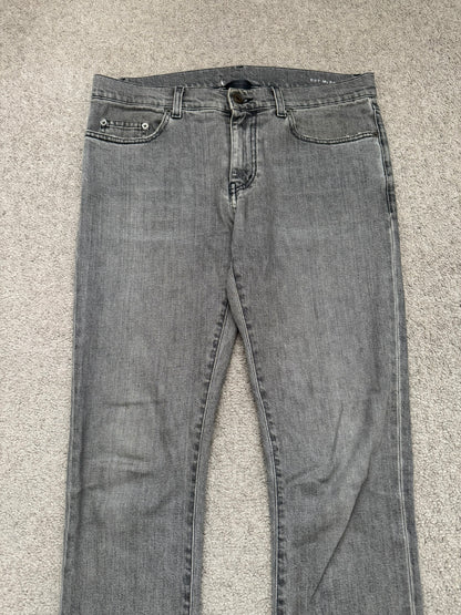 FW15 Saint Laurent by Hedi Slimane Grey Washed D02 Denim Jeans
