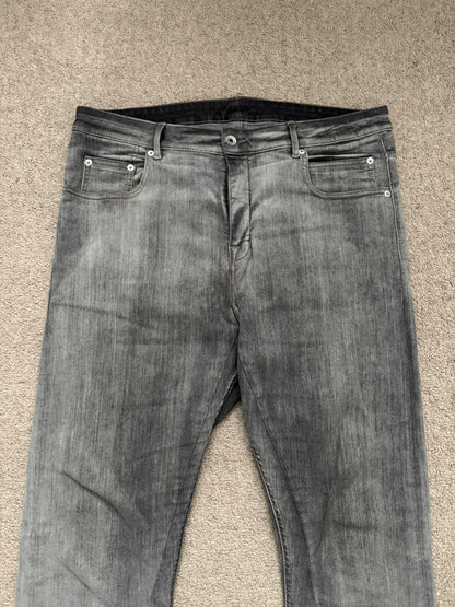 FW20 Rick Owens DRKSHDW Bacteria Wash Detroit Cut Denim Jeans