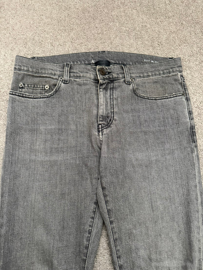FW15 Saint Laurent by Hedi Slimane Grey Washed D02 Denim Jeans