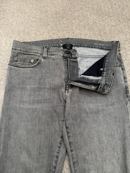 FW15 Saint Laurent by Hedi Slimane Grey Washed D02 Denim Jeans