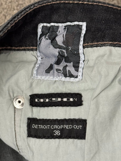 FW20 Rick Owens DRKSHDW Bacteria Wash Detroit Cut Denim Jeans