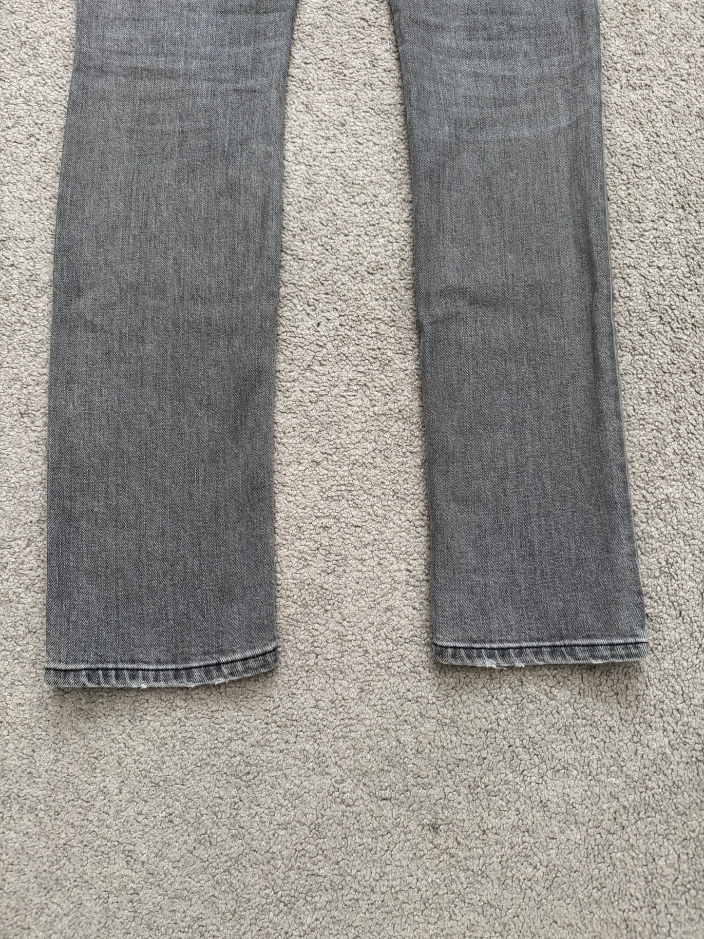 FW15 Saint Laurent by Hedi Slimane Grey Washed D02 Denim Jeans