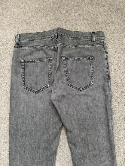 FW15 Saint Laurent by Hedi Slimane Grey Washed D02 Denim Jeans