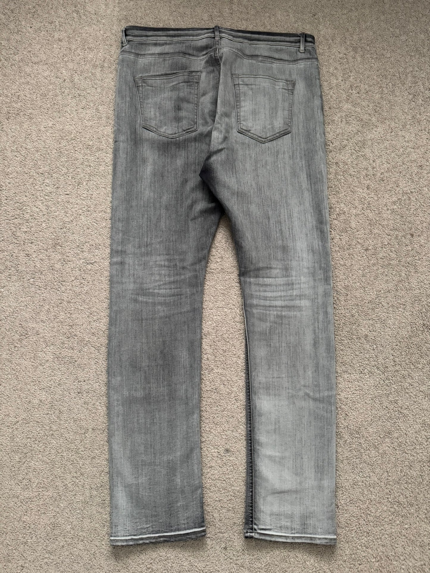 FW20 Rick Owens DRKSHDW Bacteria Wash Detroit Cut Denim Jeans