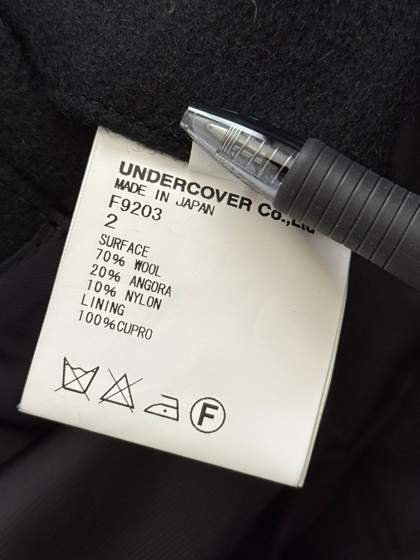 AW10 Undercover "Avakareta Life" Wool Patch Peacoat