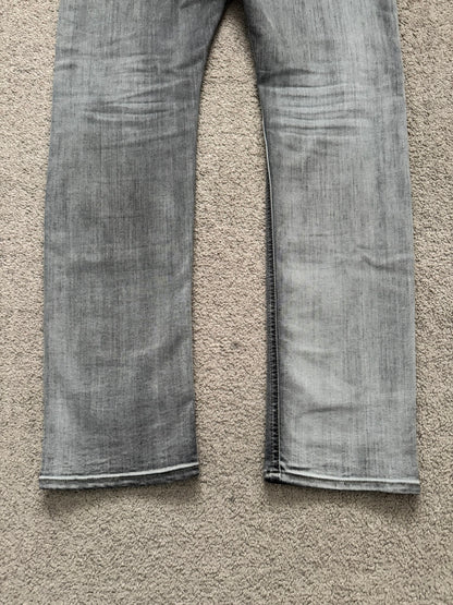 FW20 Rick Owens DRKSHDW Bacteria Wash Detroit Cut Denim Jeans