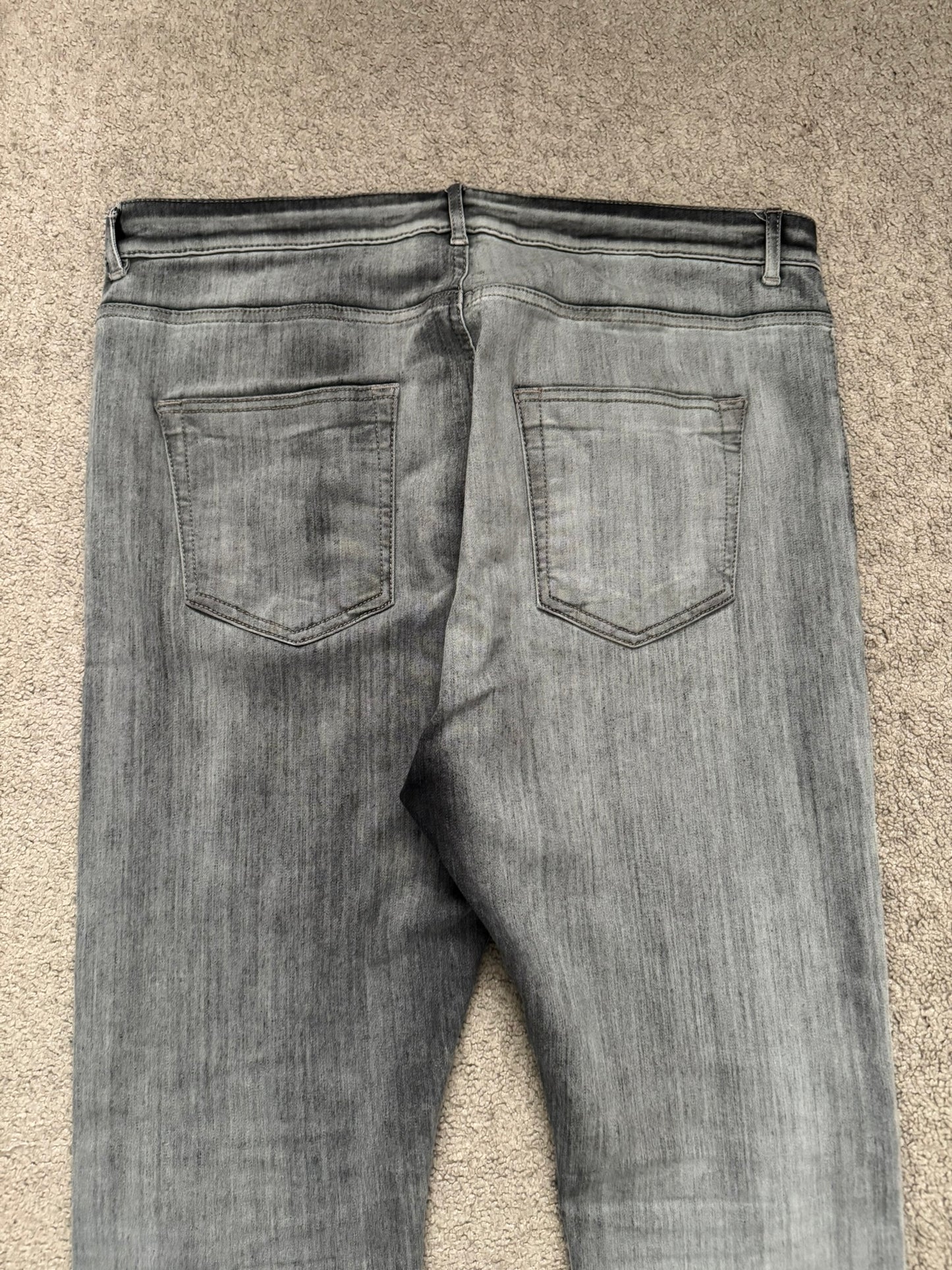 FW20 Rick Owens DRKSHDW Bacteria Wash Detroit Cut Denim Jeans