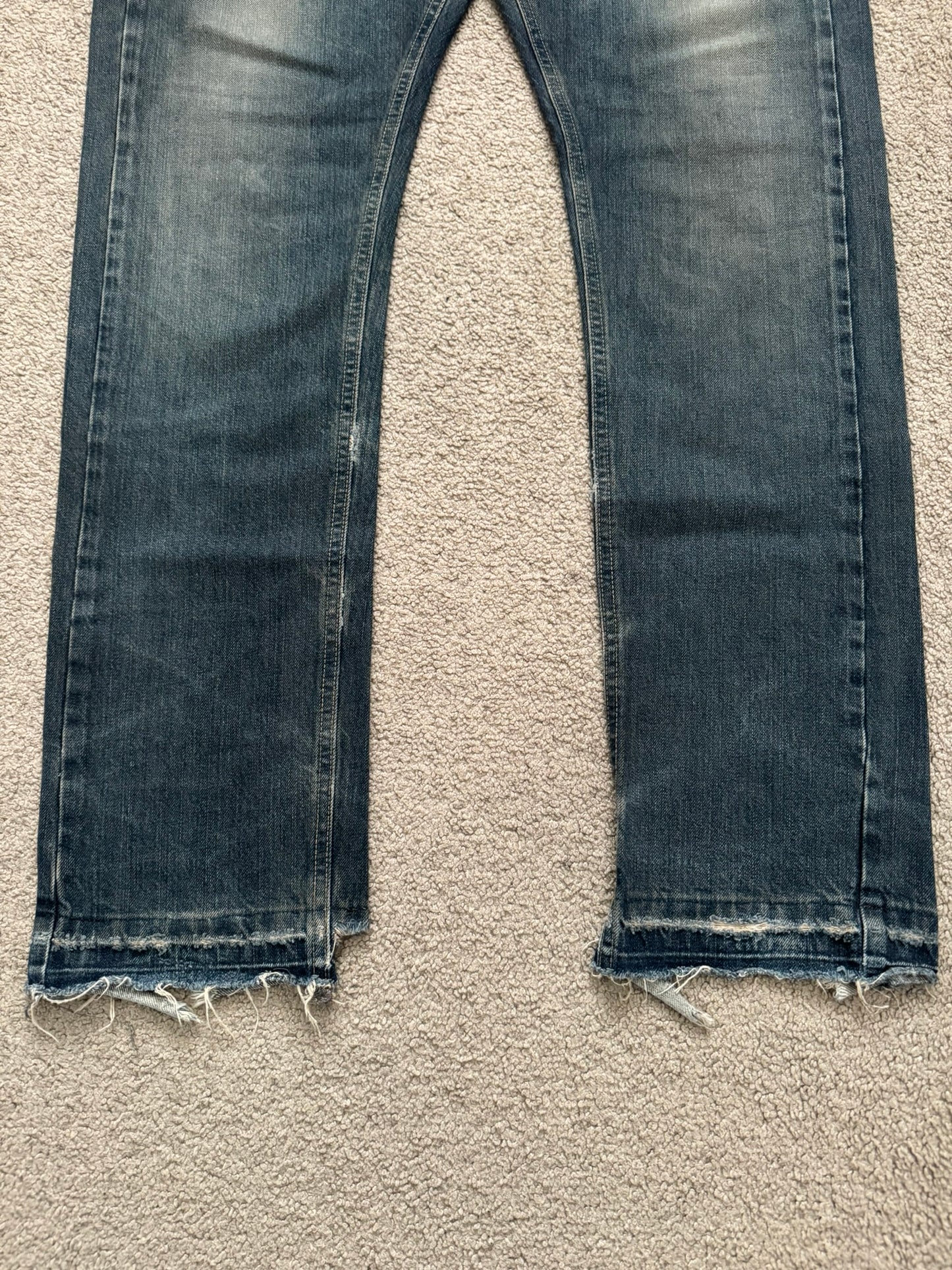 2000s Rick Owens DRKSHDW Mudwash Distressed Detroit Denim Jeans