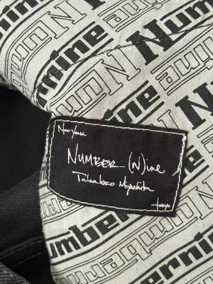 AW04 Number (N)ine "Give Peace A Chance" Patch Denim Jeans