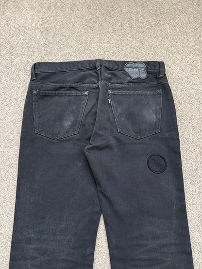 AW04 Number (N)ine "Give Peace A Chance" Patch Denim Jeans