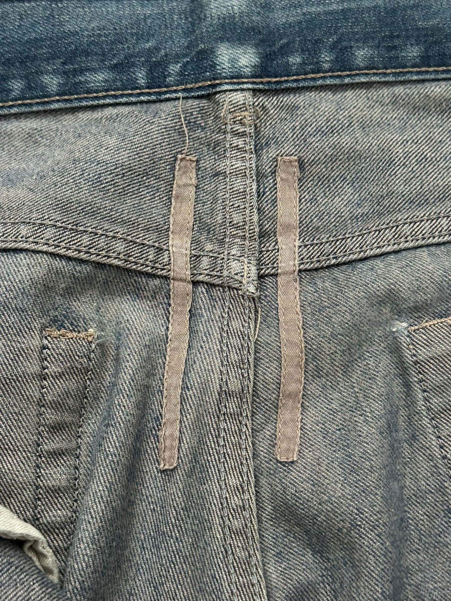 2000s Rick Owens DRKSHDW Mudwash Distressed Detroit Denim Jeans