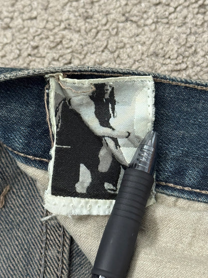 2000s Rick Owens DRKSHDW Mudwash Distressed Detroit Denim Jeans