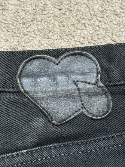 AW04 Number (N)ine "Give Peace A Chance" Patch Denim Jeans