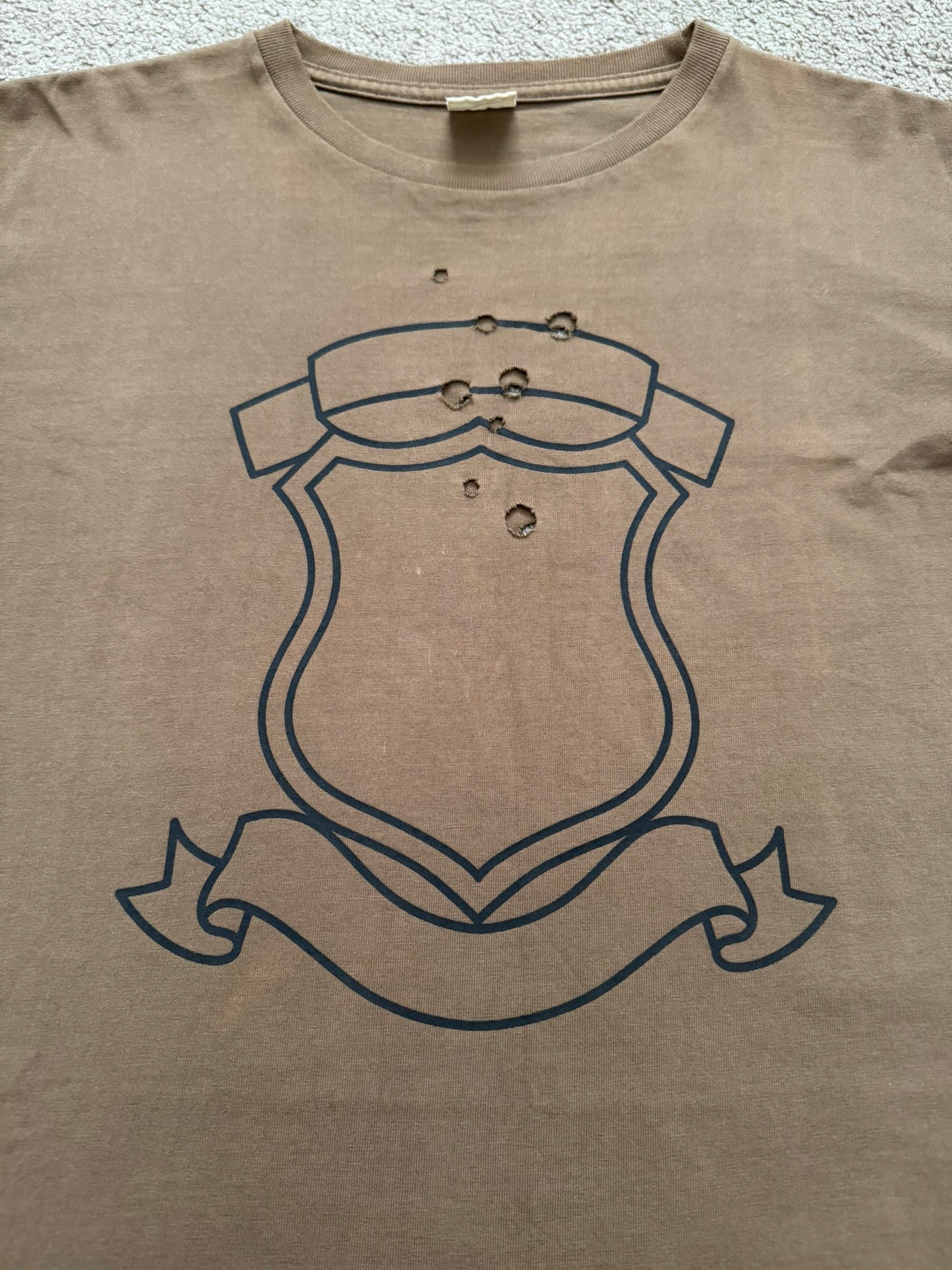 AW01 Number (N)ine "Standards" Shield Bullet Hole T Shirt