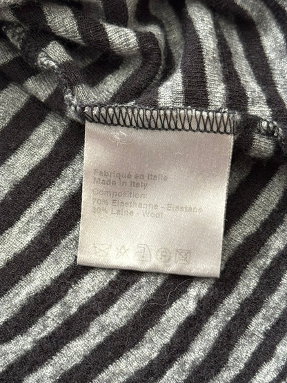 AW06 Dior Homme by Hedi Slimane Striped Cargo Wool Polo Shirt