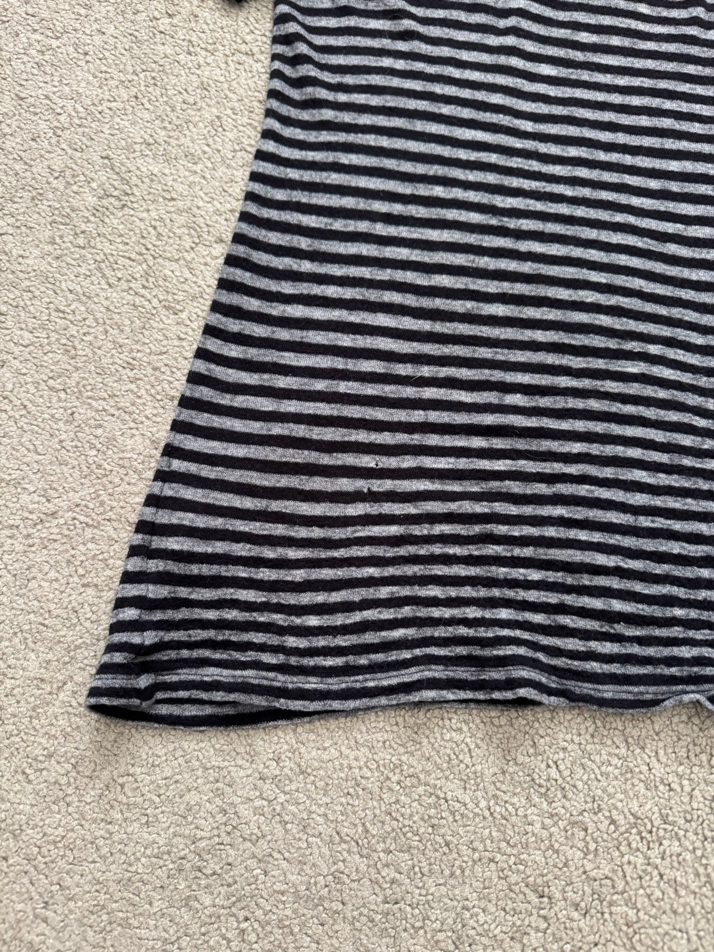 AW06 Dior Homme by Hedi Slimane Striped Cargo Wool Polo Shirt