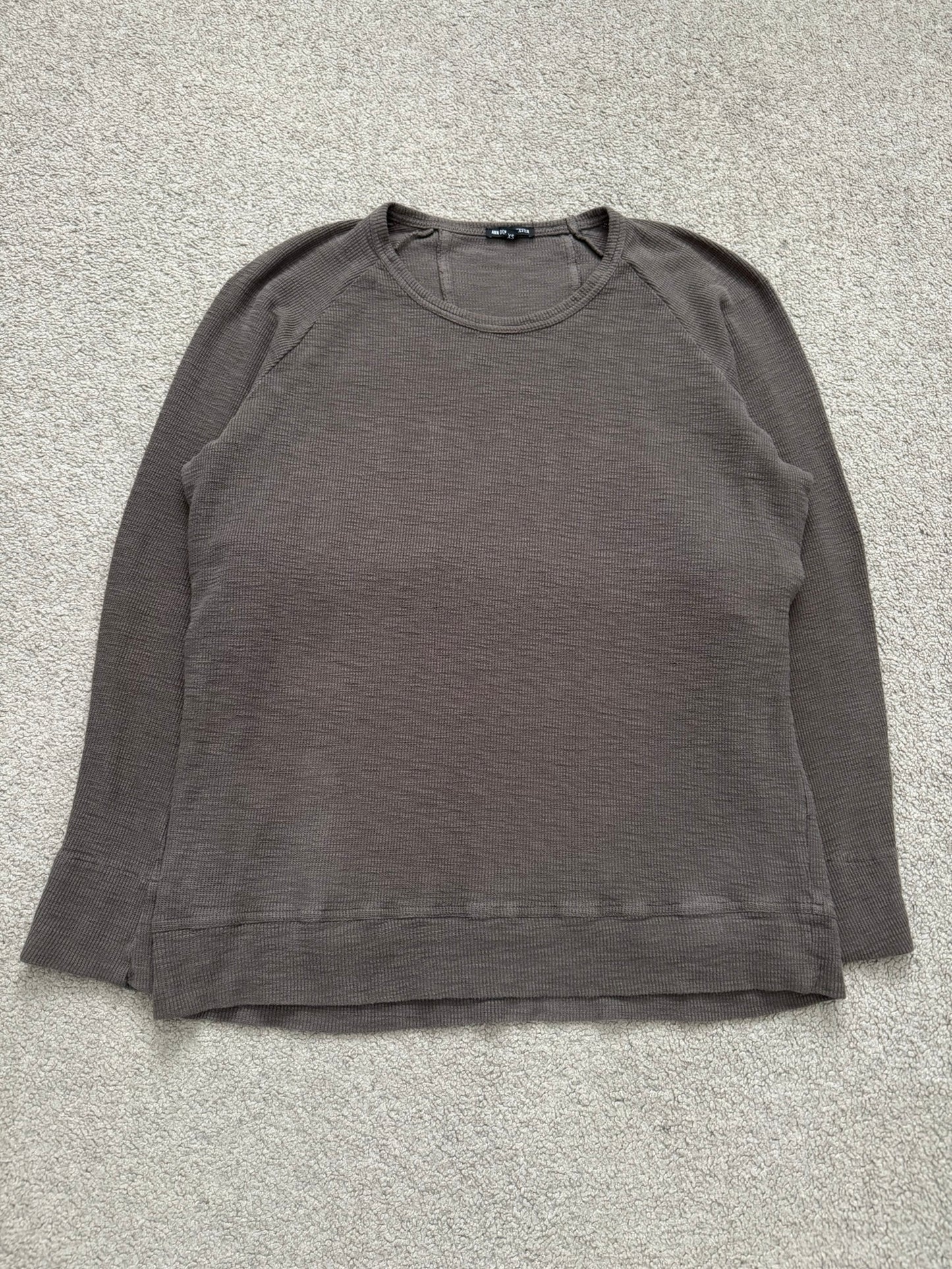 SS17 Ann Demeulemeester Back Strap Thermal Sweatshirt