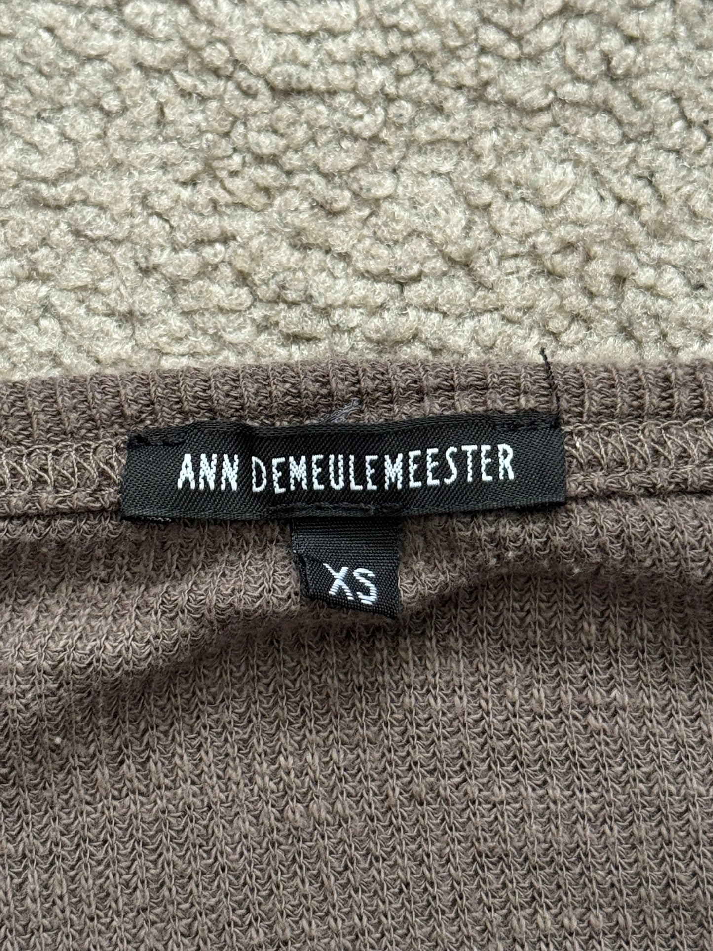 SS17 Ann Demeulemeester Back Strap Thermal Sweatshirt