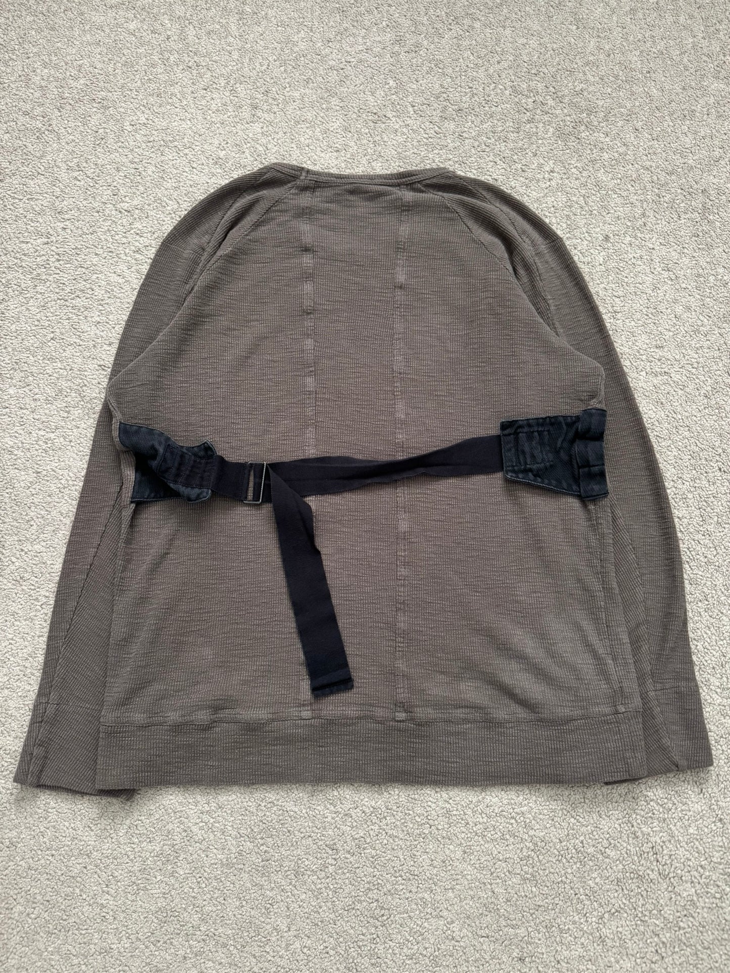 SS17 Ann Demeulemeester Back Strap Thermal Sweatshirt