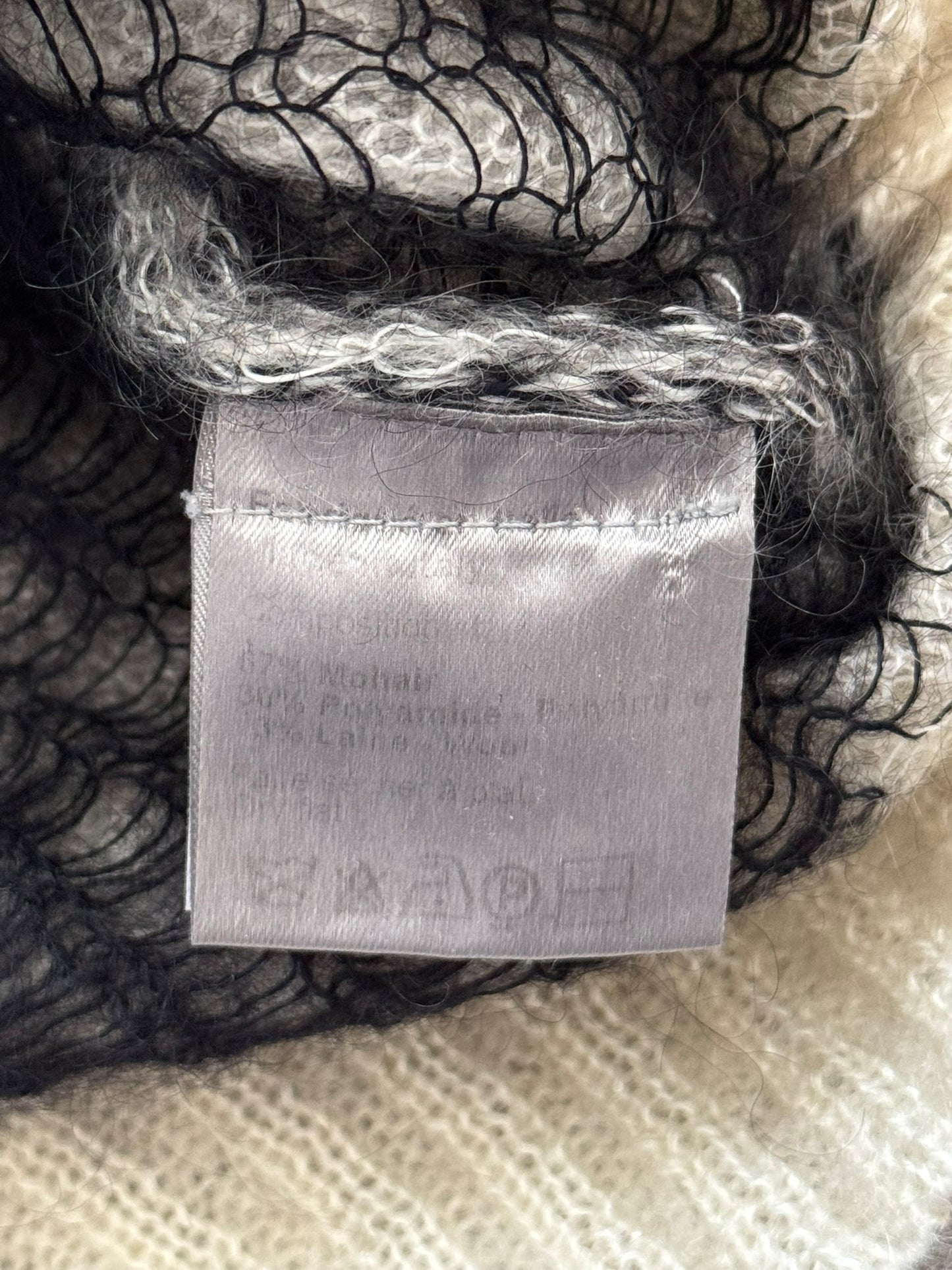 AW07 Dior Homme by Hedi Slimane "Navigate" Geometric Knit Sweater