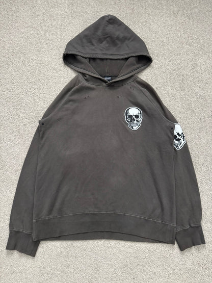 SS04 Number (N)ine "Dream Baby Dream" Double Skull Pullover Hoodie