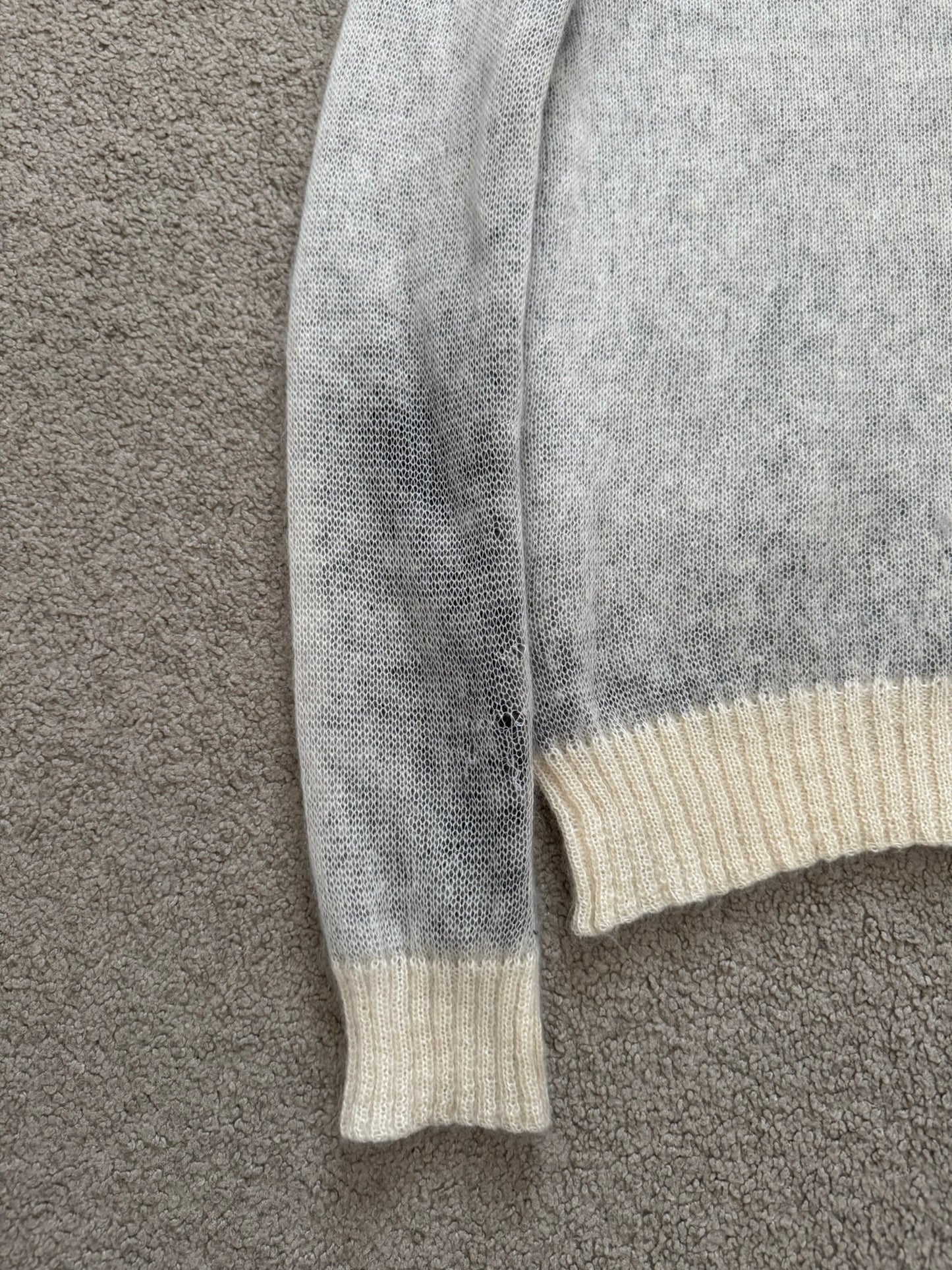 AW07 Dior Homme by Hedi Slimane "Navigate" Geometric Knit Sweater