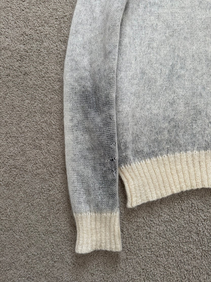 AW07 Dior Homme by Hedi Slimane "Navigate" Geometric Knit Sweater