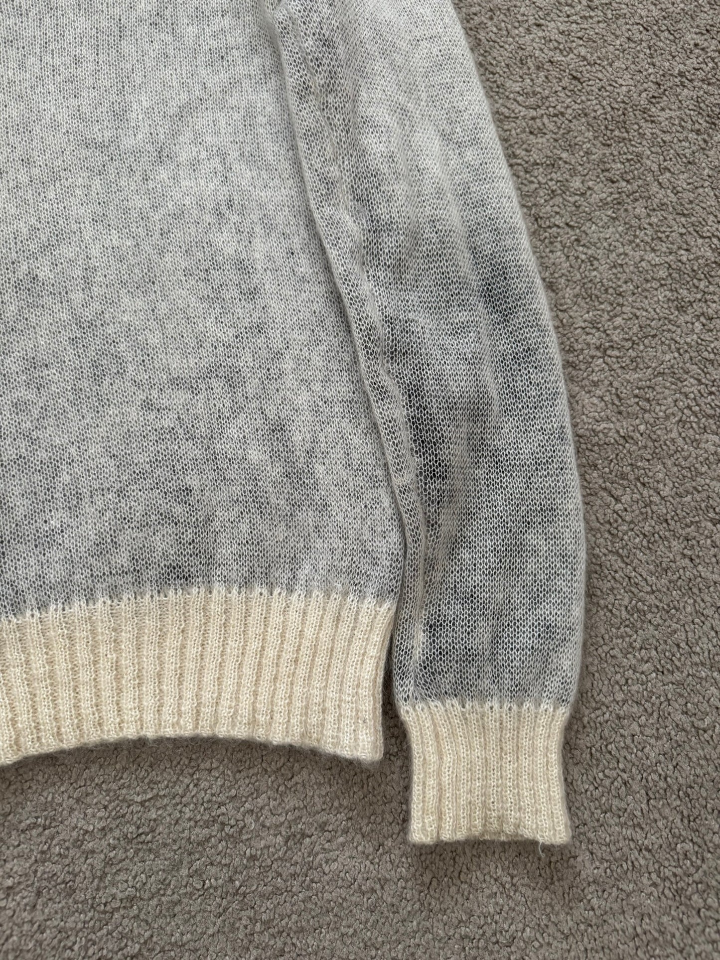 AW07 Dior Homme by Hedi Slimane "Navigate" Geometric Knit Sweater