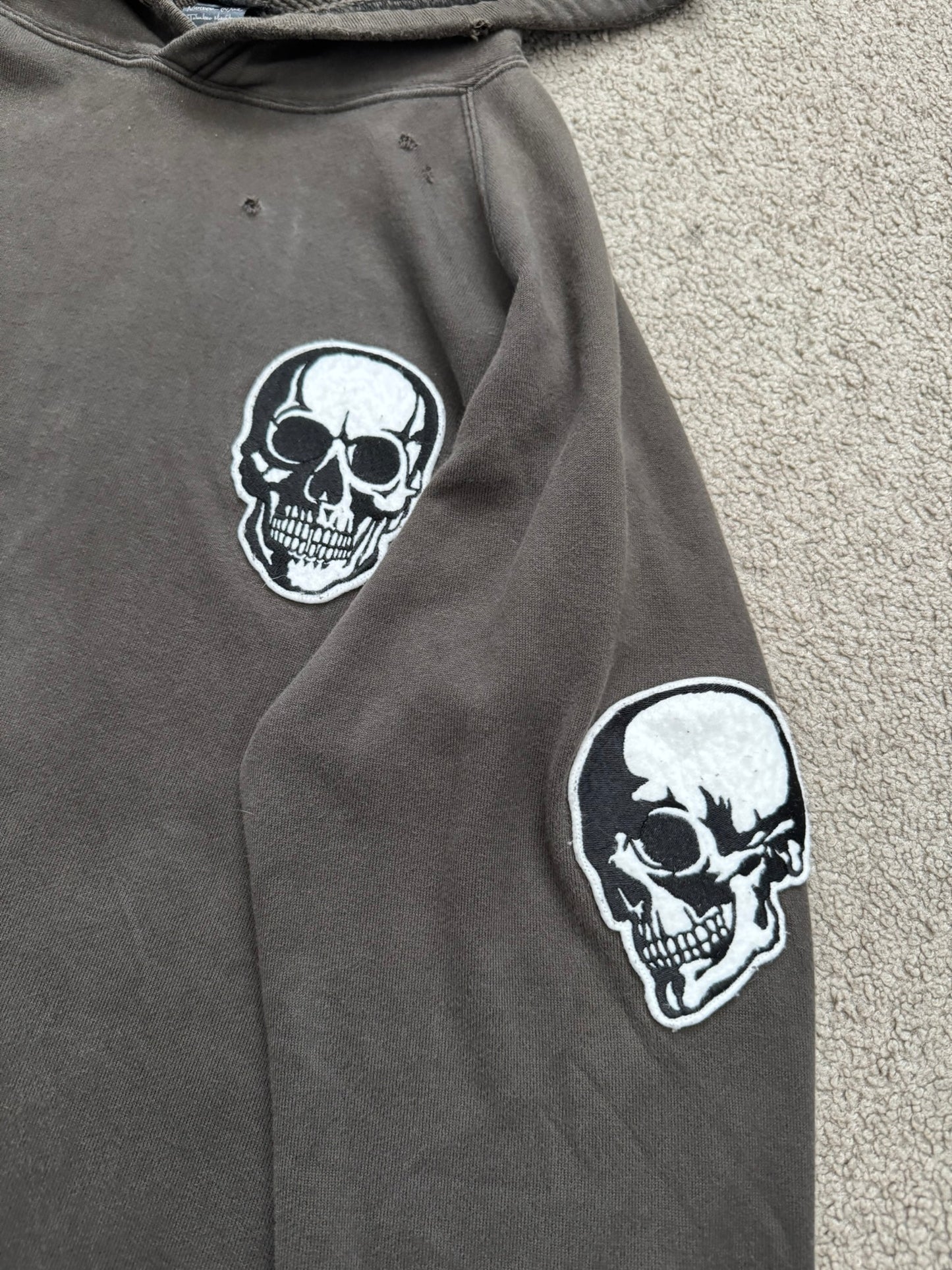 SS04 Number (N)ine "Dream Baby Dream" Double Skull Pullover Hoodie