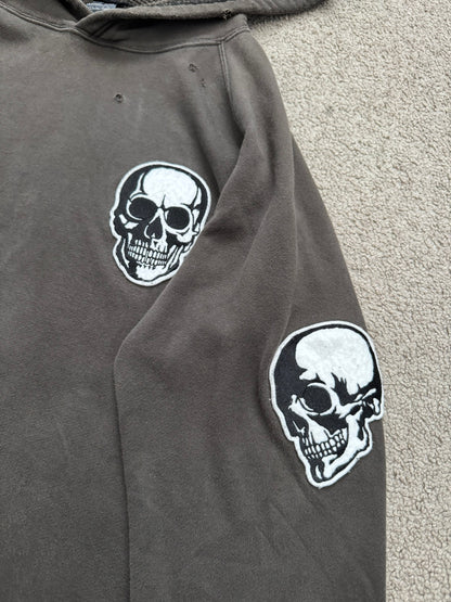 SS04 Number (N)ine "Dream Baby Dream" Double Skull Pullover Hoodie