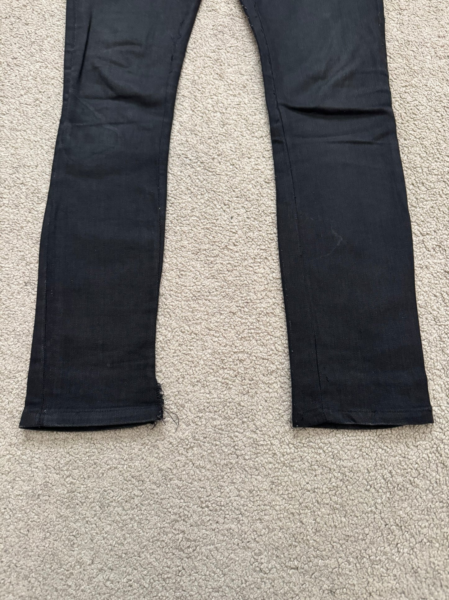 FW15 Saint Laurent by Hedi Slimane 5 Zip Biker D02 Denim Jeans